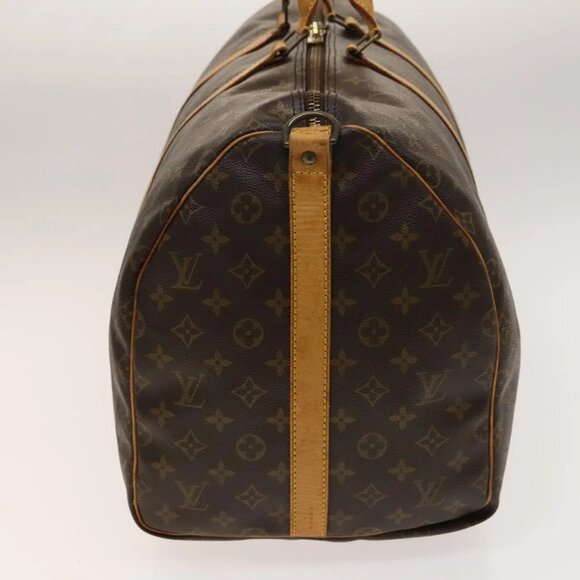 LOUIS VUITTON Monogram Keepall Bandouliere 55 Boston Bag M41414 LV Auth 137835 - Picture 6 of 16